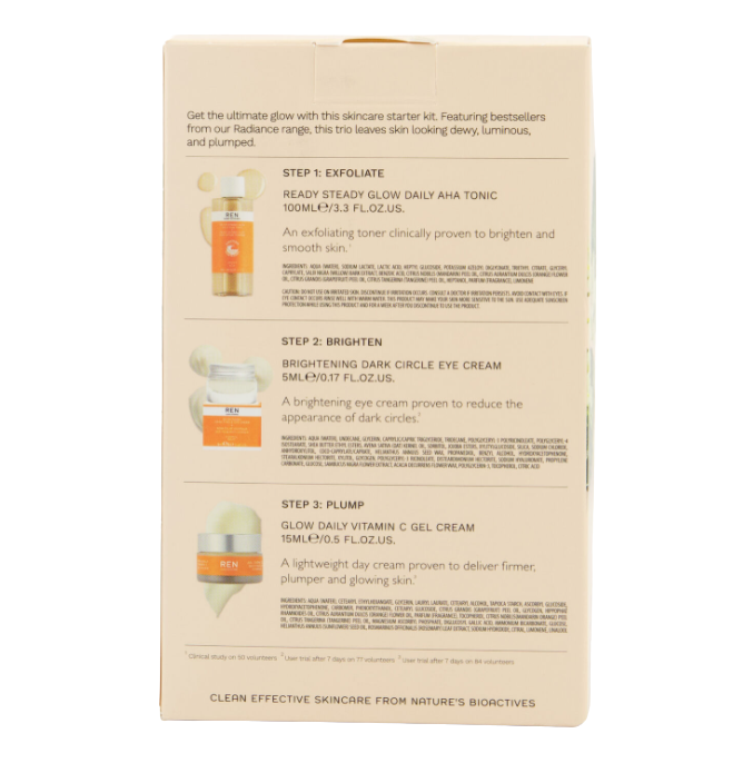 Ren Clean Skincare  Ultimate Glow Heroes Starter Kit